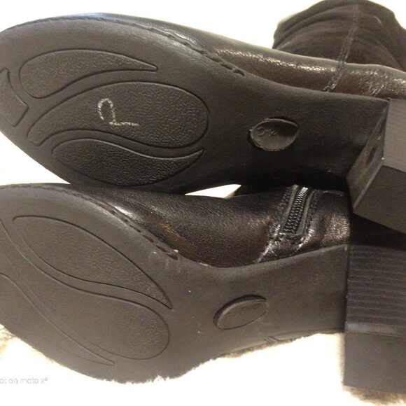 Born leather and suede knee high boots with studded trim sz 10 - Picture 8 of 8